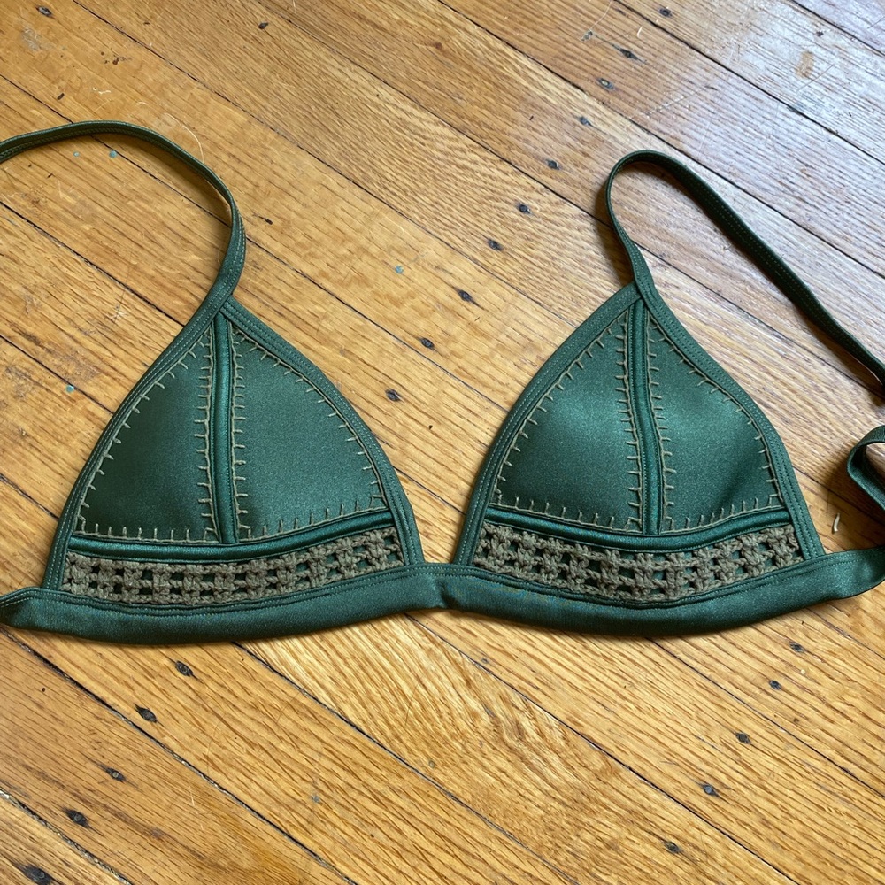 Triangl bikini bra top. Burning man swim wear